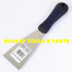 Plamuurmes rvs  60 mm breed met 2-componenten softgrip handvat | 1501106